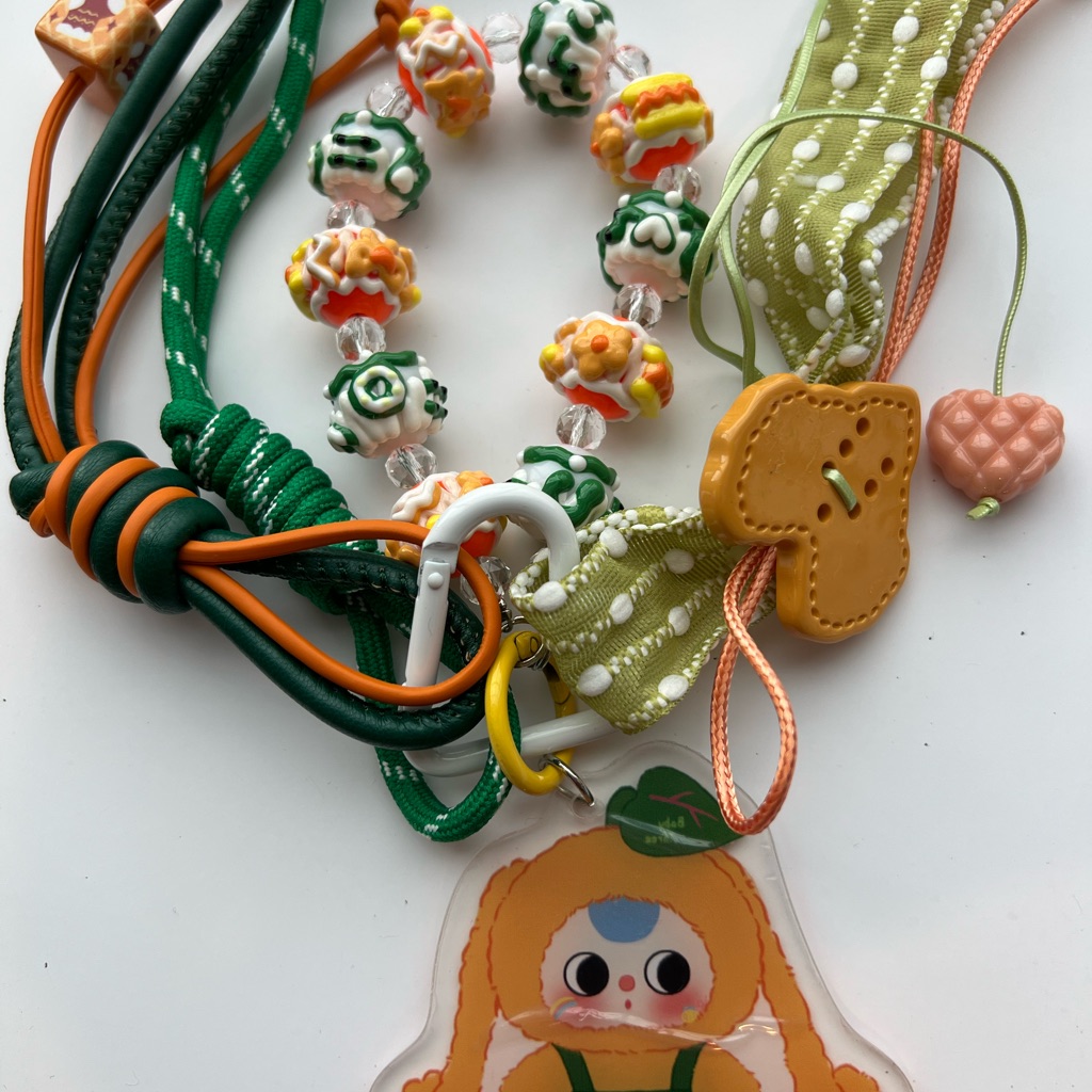Baby Three Love Chain Keychain
